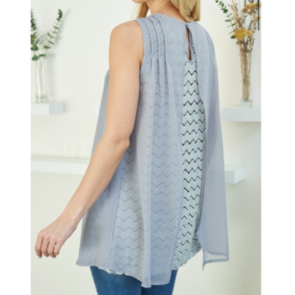 Nwt boho top, tank top, spring summer top, embellished top - Picture 7 of 13